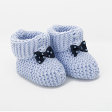 Blue Sea Knitted Baby Boots 